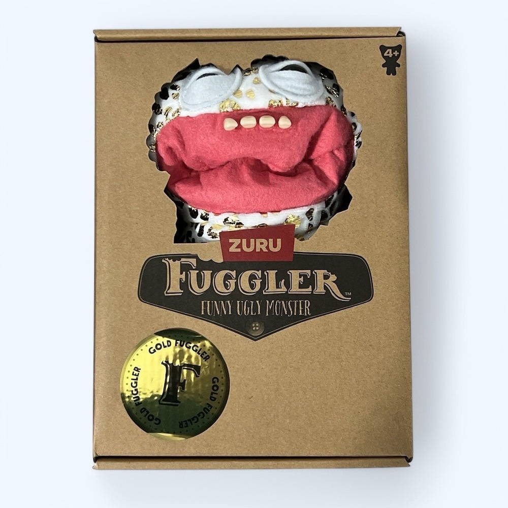 GOLD Edition GRIN GRIN 9" Funny Ugly Monster‎ Plush Fuggler ZURU New